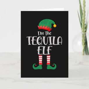 Carte Je Suis L'Elf Tequila Noël Correspondant