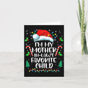 Carte Je suis l'enfant préféré de ma belle-mère Funny Sa