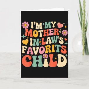 Carte Je suis l'enfant préféré de ma belle-mère, un pare