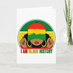 Carte Je suis les femmes de l'histoire noire Mois de la