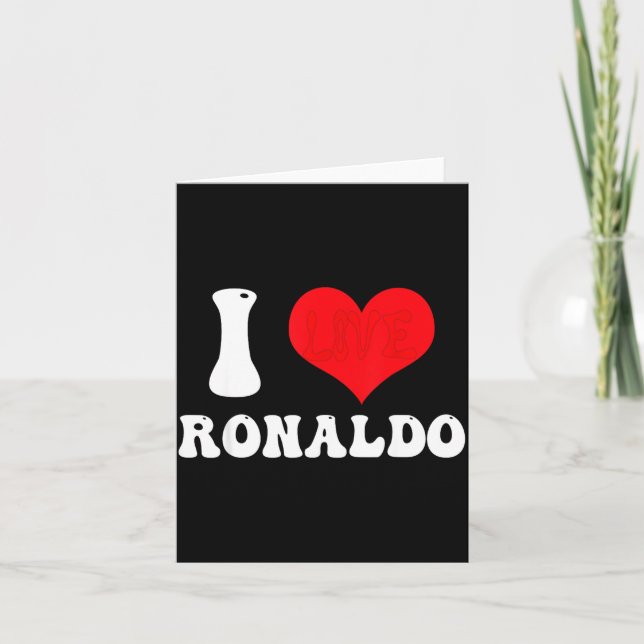 Carte Je Suis Les Prénoms De Ronaldo Groovy D Saint-Vale (Devant)