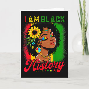 Carte Je suis l'histoire noire Filles noires Femmes Hist