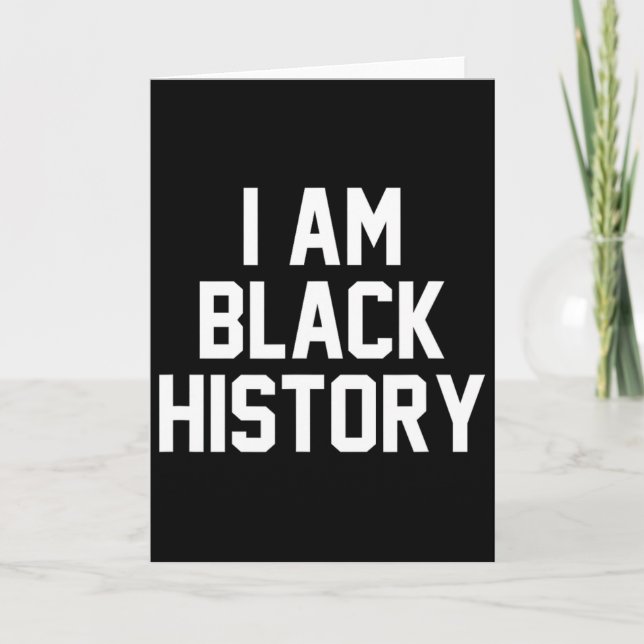 Carte Je suis l'histoire noire - Mois de l'histoire des  (Devant)