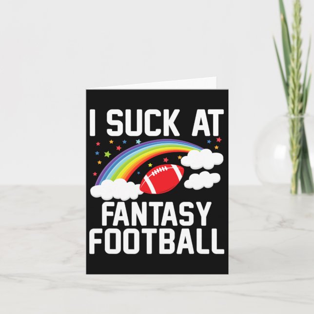 Carte Je suis maman, le perdant de fantasy football masc (Devant)