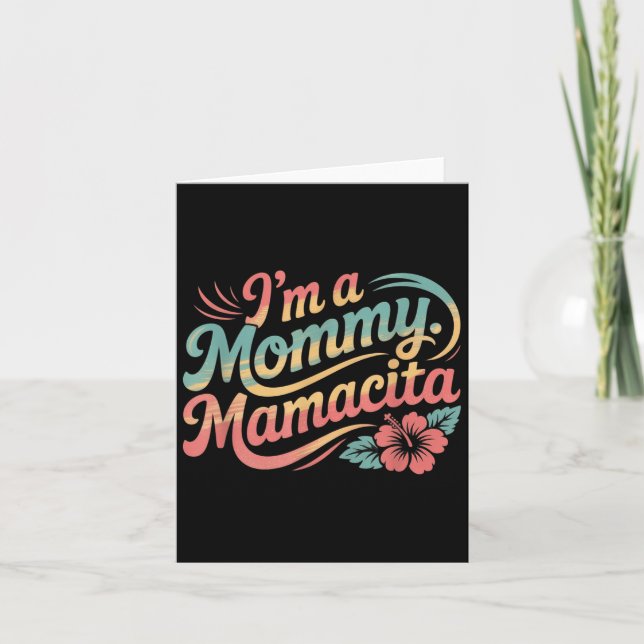 Carte Je suis maman Mamacita (Devant)