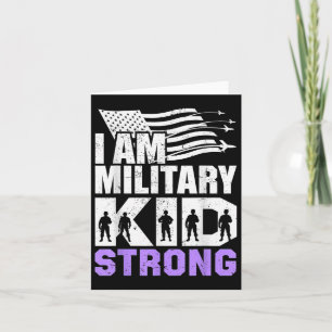 Carte Je Suis Militaire Enfant Fort Violet Jusqu'Aux Enf