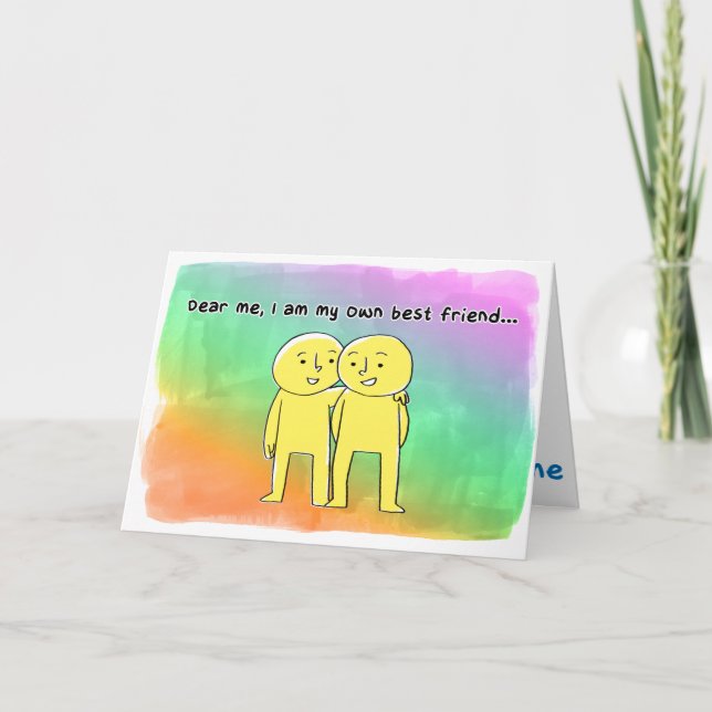Carte Je suis mon propre meilleur ami (Devant)
