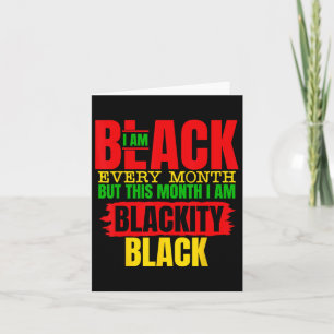 Carte Je suis Noir chaque mois Melanin Africain1