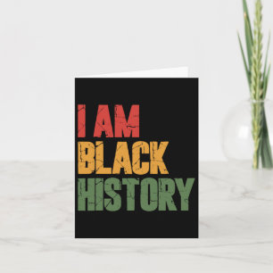 Carte Je suis Noir Histoire 1