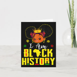 Carte Je Suis Noir Histoire Mois Ados Enfants Filles Afr