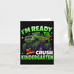 Carte Je Suis Prêt À Écraser La Maternelle Monster Truck