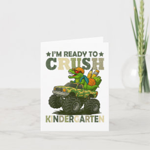 Carte Je Suis Prêt À Écraser La Maternelle T Rex Dinosau