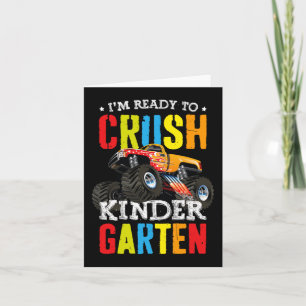 Carte Je Suis Prêt À Écraser Le Camion Monster De La Mat