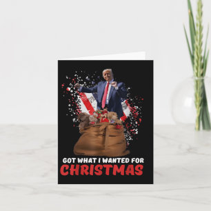 Carte Je Suis Recherché Pour Noël - Trump A Gagné 2024