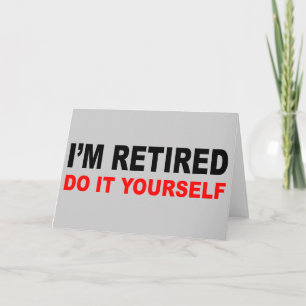 CARTE JE SUIS RETIRÉE