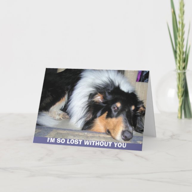 CARTE JE SUIS SI PERDU SANS VOUS (Devant)