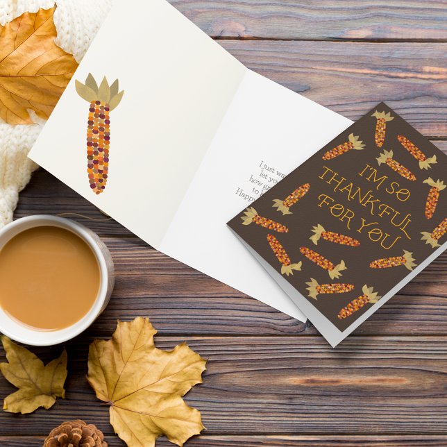 Carte Je suis si reconnaissant pour toi Thanksgiving (Créateur téléchargé)