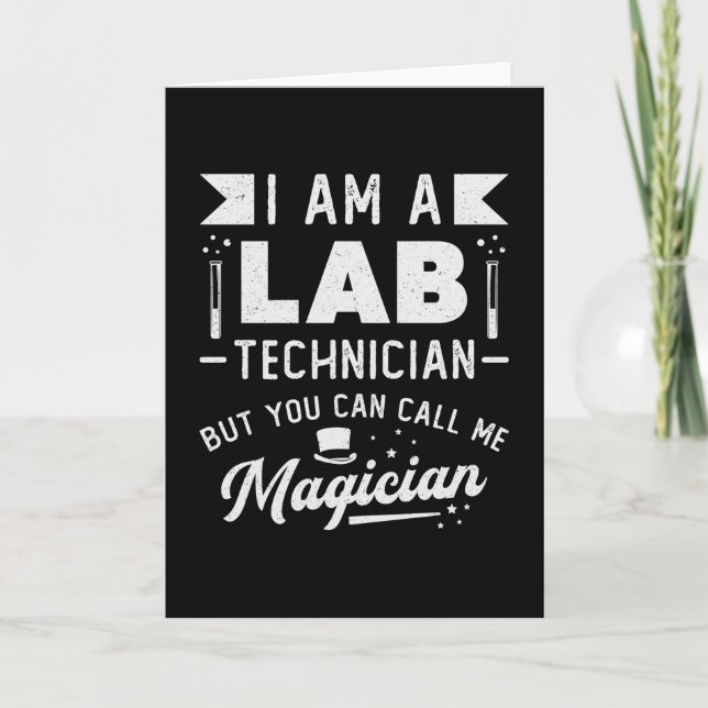 Carte Je Suis Technicien De Laboratoire Technique (Devant)