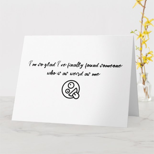 Carte Je suis tellement ravi d'avoir enfin trouvé quelqu (Fleur jaune)