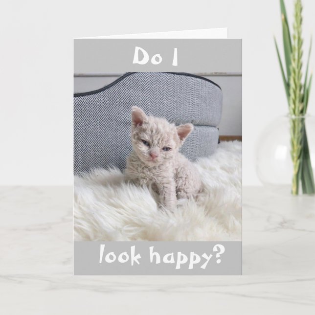 CARTE **JE SUIS TRISTE PARCE QUE J'AI OUBLIÉ VOTRE ANNIV (Devant)