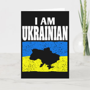 Carte Je suis ukrainien, je soutiens l'Ukraine, soutien