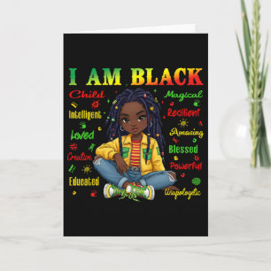 Carte Je suis un enfant noir Mois de l'histoire afro-amé