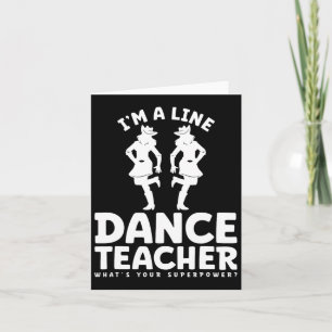 Carte Je suis un enseignant de danse en ligne Quelle est