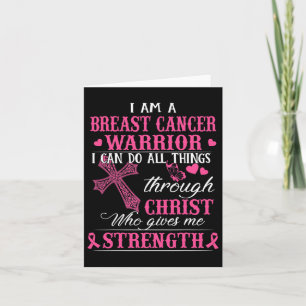 Carte Je Suis Un Guerrier Du Cancer Du Sein Je Peux Fair