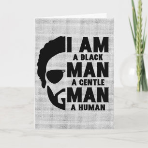 Carte Je Suis Un Homme Noir Afro Barbe Grise Personnalis