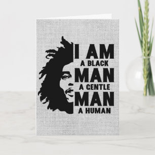 Carte Je Suis Un Homme Noir Afro Dread Gris Personnalisa