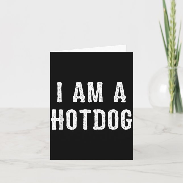 Carte Je suis un Hotdog Halloween (Devant)