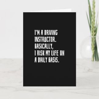 Carte Je suis un instructeur de conduite