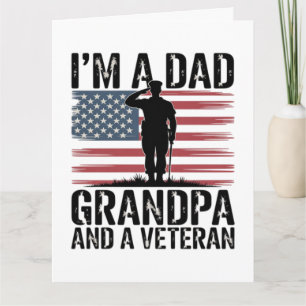 Carte Je suis un papa grand-père et vétéran rien ne fait