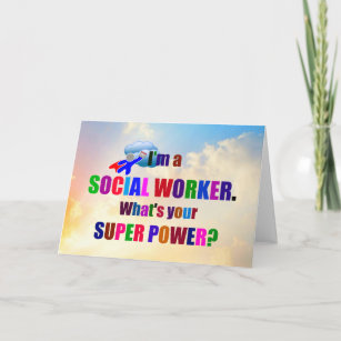 Carte "Je suis un travailleur social" conception populai