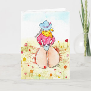 Carte Je suis une cowgirl