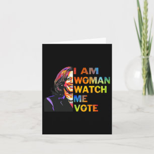 Carte Je Suis Une Femme Me Regarder Kamala Harris Waltz