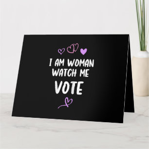 Carte Je Suis Une Femme Qui Me Regarde Voter