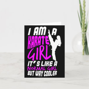 Carte Je Suis Une Fille De Karaté Citation Pour Filles C