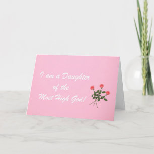 Carte Je suis une Fille du Très-Haut Dieu !
