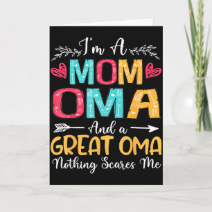 Carte Je suis une maman oma super oma joyeuse fête des m