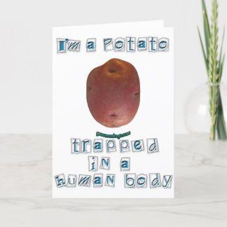 Carte Je suis une pomme de terre