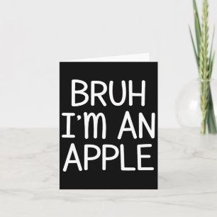 Carte Je suis une pomme drôle Lazy Halloween Costume Par