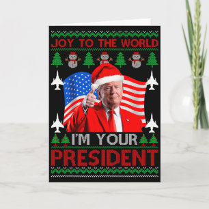 Carte Je suis votre président 47e Trump 2024 sale pull d