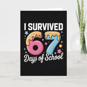 Carte Je Survivre 67 Jours D'école Enseignants Élèves Me