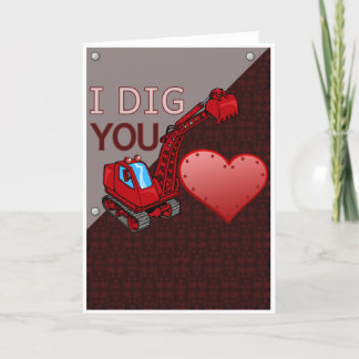 Carte Je t'ai creusé la pelle de la Saint-Valentin