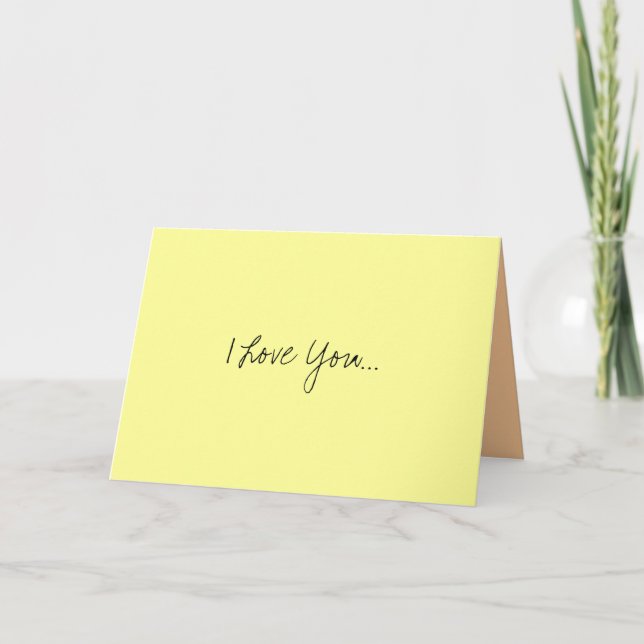 Carte Je T'Aime... (Devant)