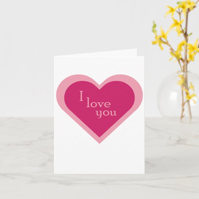 Carte Je t'aime (Fleur jaune)
