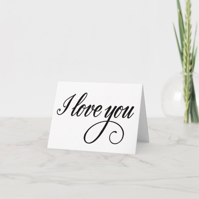 Carte Je t'aime (Devant)