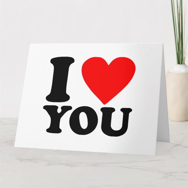 Carte Je t'aime (Devant)