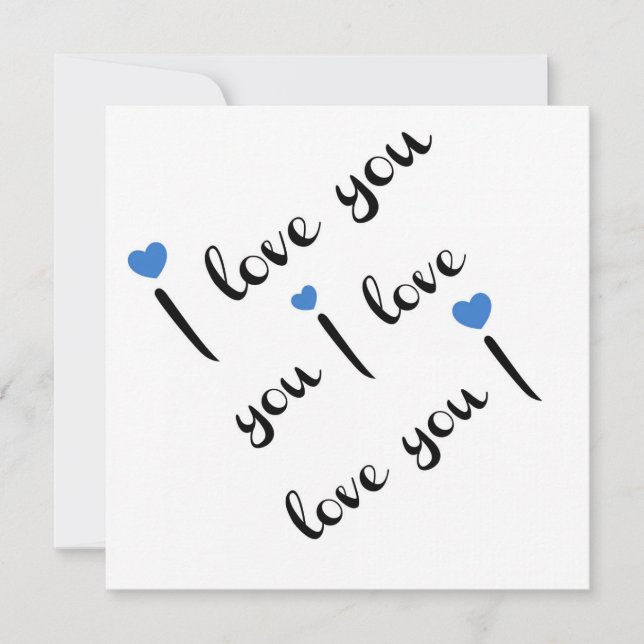 Carte Je T'Aime (Devant)